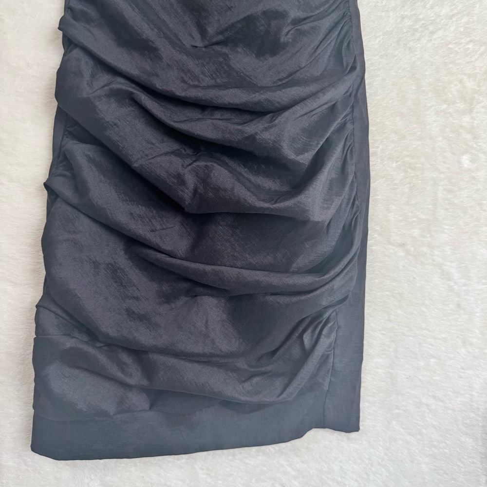 Celavie Collection Y2K Ruched Strapless Stretch Dress Mini Bodycon Eve Black XS - Picture 7 of 16